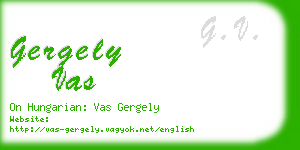 gergely vas business card